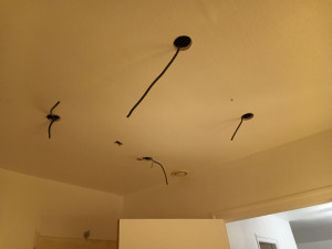 Installation électrique de plafond